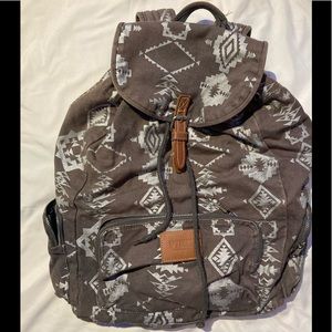 grey victoria secret backpack